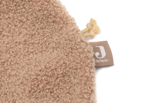 Jollein Schmusetuch Baby Hund – Diego – Biscuit/Leather Brown – Kuscheltier & Schnullertuch – Extra Weich – Schnuffeltuch Baby – Geschenke zur Geburt – 29x20 cm