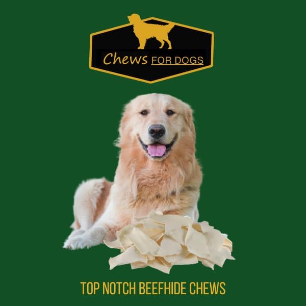 Miniatura 4 de Chews for Dogs Premium Rawhide Chips - Golosinas naturales de larga duración (4 libras)