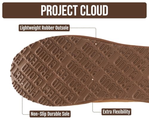 Image of Project Cloud Mens Slippers Genuine Leather Australian Shearling Slippers