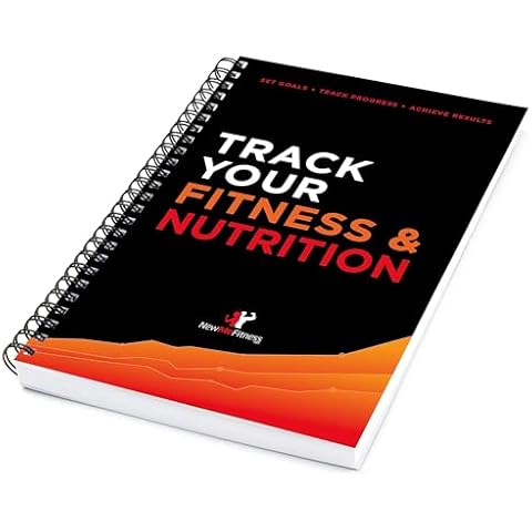 NewMe Fitness Journal for Women/Men, Food & Workout Journal, Planner Log book to Track Weight Loss, Muscle Gain, Gym Bodybuilding Progress, Daily Personal Health Tracker - 1 Pack (Fitness & Nutrition) Cover
