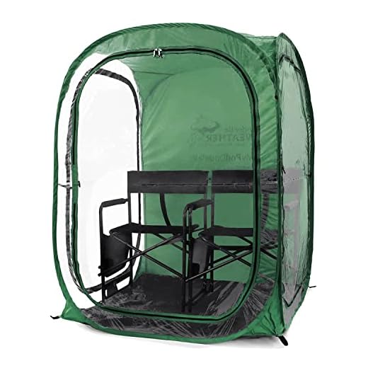 Under the Weather MyPod 2XL Pop-Up Weather Pod, Protection from Cold, Wind and Rain (Hunter Green)2 Person, Camping & Hiking