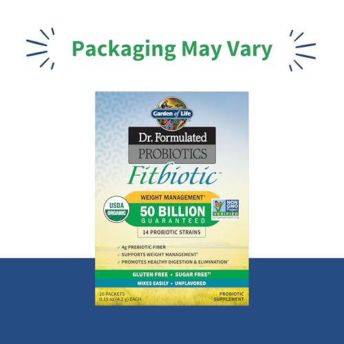 Garden of Life Dr. Formulated Fitbiotic Probiotics Powder, 20 Packets - image 2