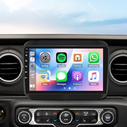 Radio para Jeep Wrangler JL 2018-2019 con pantalla táctil 9" miniatura 1