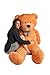Mr. Bear Cares Giant Stuffed 78 inches (6.5 Feet) Teddy Bear Valentines Gift for a Loved One - Soft and Cuddly - Light Brown