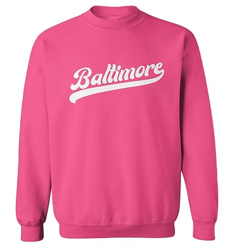 Haase Unlimited Baltimore - Baseball Jersey Style Toddler Fleece Crewneck Sweater