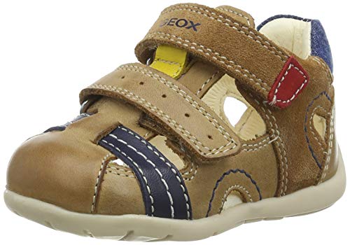 Geox B Kaytan A, Sandalias de Punta Descubierta, Marrón (Caramel C5102), 20 EU