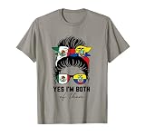 Half Mexican Half Ecuadorian Girl Mexico Ecuador Flag T-Shirt