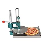 Pizza Dough Press Machine, 7.9in Household Pizza Pastry 304 Stainless Steel Manual 0.2' Thick Disc Dough Pastry Press Machine Height Adjustable for Making Hand Pies Bread Molds Pie Crusts (7.9“)