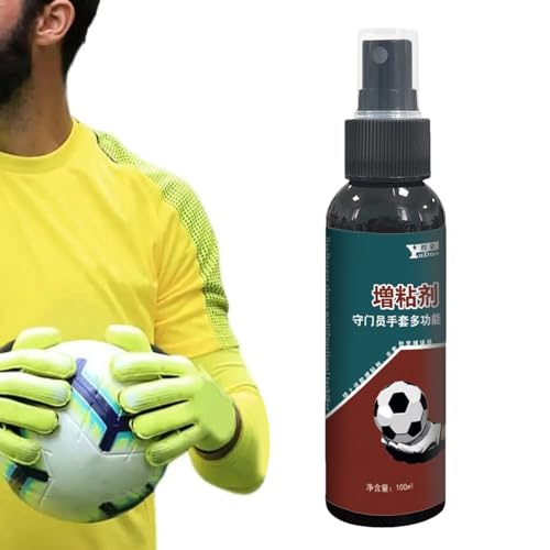 ゴールキーパー グローブ 滑り止め スプレー,100ml スポーツハンドグローブグリップスプレー - 液体 グリップ 強化剤 滑り止め コーティング サッカー 野球 バスケットボール テニス ホッケー