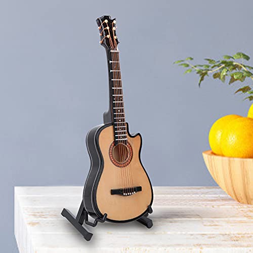 Modèle de Guitare Miniature, Petit Modèle de Guitare Classique Acoustique, Instruments de Musique Miniatures pour Cadeaux de Décoration de Bureau(20cm-en Bois) - Les Beatles, Paul McCartney, John Lennon, RIngo Starr, George Harrison Modèle de Guitare Miniature, Petit Modèle de Guitare Classique Acoustique, Instruments de Musique Miniatures pour Cadeaux de Décoration de Bureau(20cm-en Bois) – Image 4