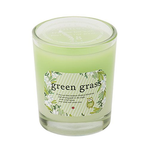 サンハーブ グラスキャンドル グリーングラス 35g