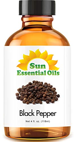 Black Pepper Essential Oil (Huge 4oz Bottle) Bulk Black Pepper Oil - 4 Ounce