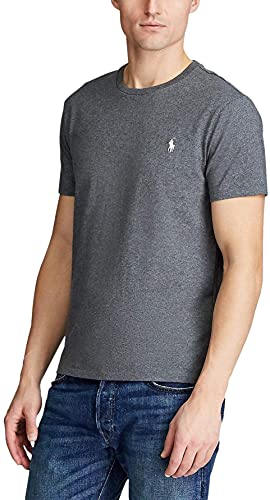 Image of Polo Ralph Lauren Mens Crew Neck T-Shirt (M, DarkGreyHtr)