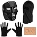 Balinco The Game Maske + Sturmhaube + schwarze Handschuhe + 1x Spielkarte für Halloween, Fasching & Karneval als Kostüm für Herren & Damen (Boss)