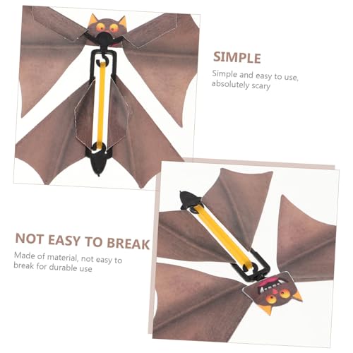 jojofuny Children Toys 10pcs Simulation Hanging Bat Flying Bat Figurine Surprise Prank Joke Toy Fancy Bat Props for Kids Children Party Performance Accessory (Random Color) Flying Toy