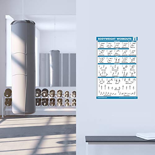 2-Pack-Bodyweight-Workout-Exercise-Poster-Set-Volume-1-2-Laminated-Body-Weight-Exercise-Chart-18-x-24