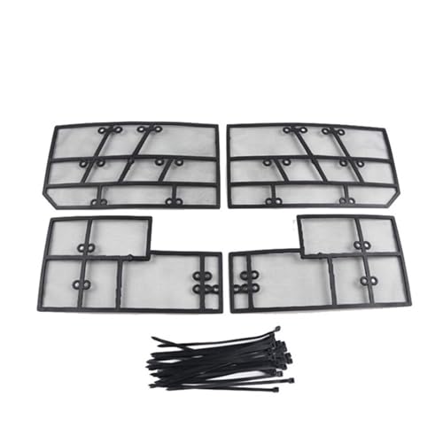 QASULER Filet Anti-Insectes Avant de Voiture for Mitsubishi, for Pajero V93 V97, Couverture en Maille de Protection Contre Les Insectes, Accessoires 2012~2018 Grille de radiateur pour Voiture