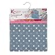 Kleeneze Wäscheklammerbeutel mit Haken - Wäscheklammerkorb für bis zu 50 Wäscheklammern, Wäscheklammerbeutel, für Socken, Unterwäsche, für drinnen/außen, 33 x 30 cm, blau