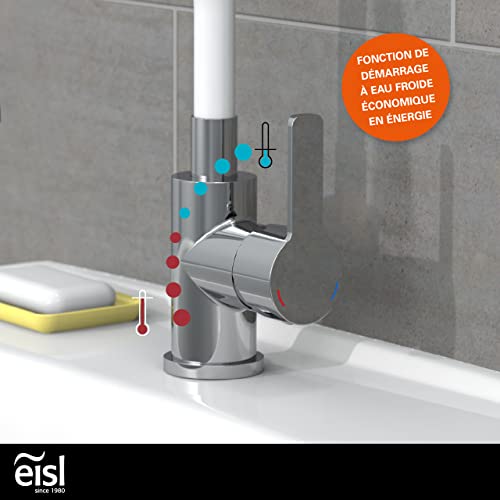 Robinet de lavabo à bec flexible EISL FLEXO blanc réglable