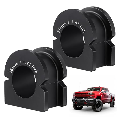 Meonum 2 Pack Front Sway Bar Bushing Kit 36mm, Suspension Stabilizer Bar Bushing Kit Compatible with Chevy/Chevrolet/Silverado 1500/Tahoe/Suburban/Sierra/Yukon/Escalade/Avalanche