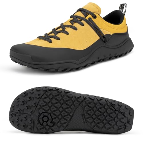 FEFELUIS Men's Barefoot Trail Hiking Shoes