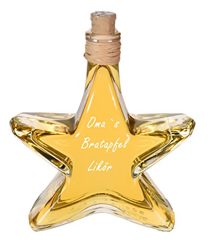 Oma`s Bratapfel Likör 0,2 Stern Flasche mit Gold Medaille prämiert