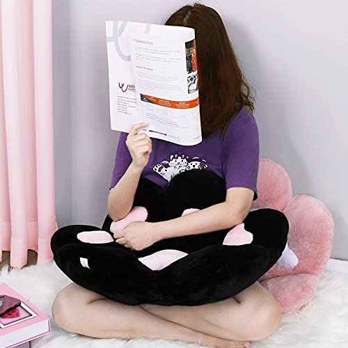 Otniap Cute Cat Paw Plush Pillows, Soft And Comfortable Sofa Cushions/ Office Chair Seat Cushion Lazy Sofa Bear Paw Chair Cushion For Chair,Home, Bedroom Shop And Restaurant Decor 70X55Cm (Black) #TOP3