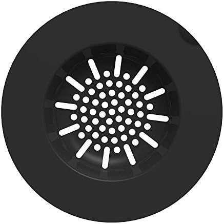 Sink Skin - SET OF 5 Disposable Black Sink Strainers For a Cleaner Kitchen REPLACE EVERY FEW WEEKS. No More Hidden Dirt. Hygienic. Smart & Healthier.