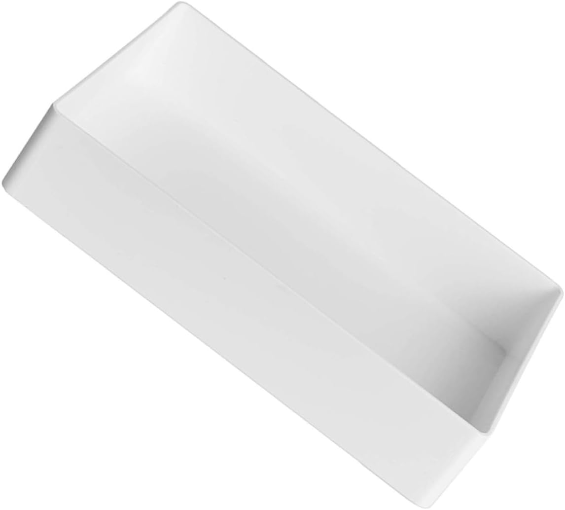 ABOOFAN 1Pc Polypropylene Utility Tray for Laboratory Acid Resistant and Leak Desktop Organizer White Storage Tray for Reagent Bottles and