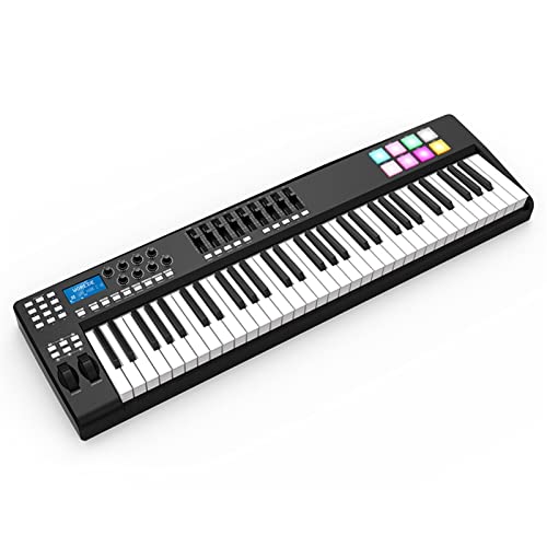 Clavier Piano 61 Portable 61-clé USB MIDI Contrôleur du Clavier 8 RVB Tampons De Déclencheurs Arrière Colorés - Les Beatles, Paul McCartney, John Lennon, RIngo Starr, George Harrison Clavier Piano 61 Portable 61-clé USB MIDI Contrôleur du Clavier 8 RVB Tampons De Déclencheurs Arrière Colorés – Image 5
