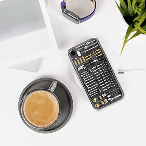 Cubicer Mechanic Tools Box Soft Screen Protector Transparent Cases Soft Cover Phone Case Shockproof Decorative Accessories For Men Compatible With Iphone Xr #TOP4