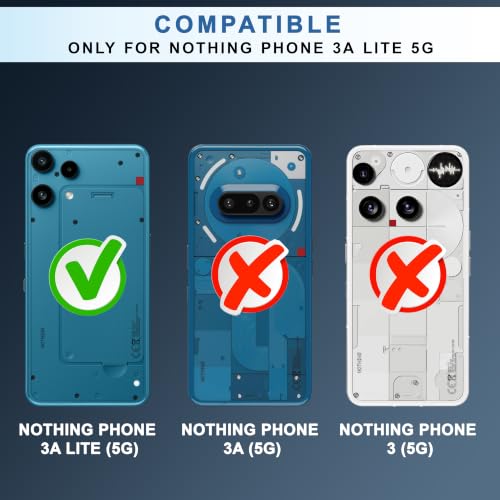 Image of CEDO Backcover for Nothing Phone 3a Lite (5G) | Camera Protection Bump Shockproof Edge | Ultra Hybrid Transparent Acrylic Clear TPU+PC Hard Backcase Cover (Black)