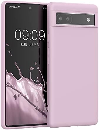 kwmobile TPU Case Compatible with Google Pixel 6a - Case Soft Slim Smooth Flexible Protective Phone Cover - Metallic Rose Gold