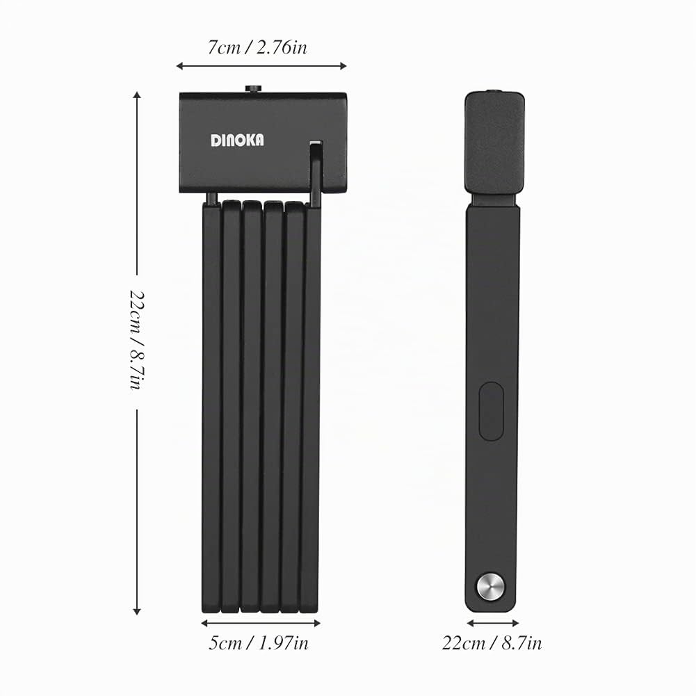 Lucchetto Bici,lucchetto per bicicletta pieghevole portatile lungo 100 cm Altamente sicuro e durevole per bicicletta, moto e porta