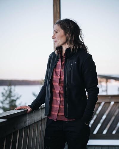 Pinewood Damen Fleecejacke aus 100% übergebliebenen Stoffen, ideale Fleece Jacke für die Jagd, den Hundesport & zum Wandern