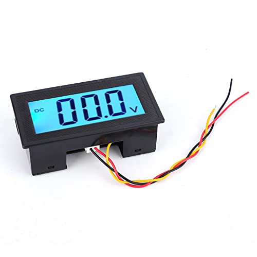 LCD DC Voltmeter,YB5135D Digital Three Wire Voltage Meter Monitor Voltmeter,LCD Display with Blue Backlight,ABS Waterproof Shell,High Measurement Accuracy (fully sealed DC0-300V) - Image 3