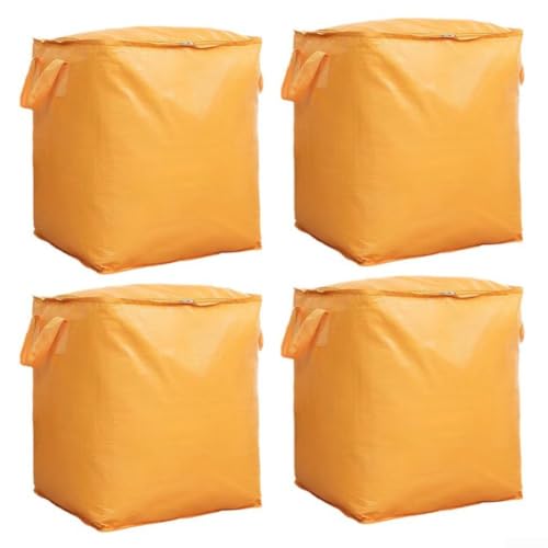 Bolsas de mudanza extragrandes amarillas de 95L con ventana 2