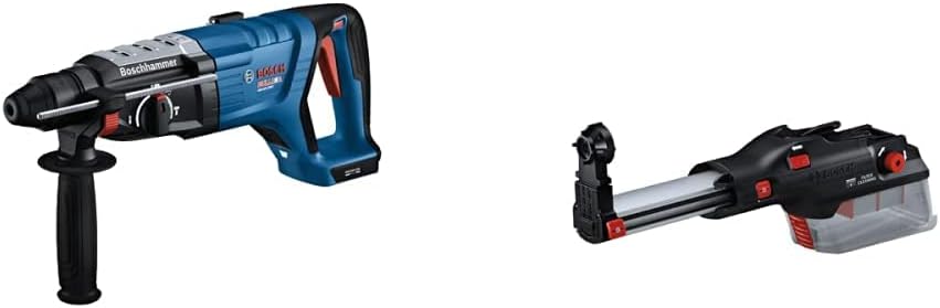 BOSCH GBH18V-28DCN 18V 1-1/8 SDS-plus Rotary Hammer (Bare Tool) and GDE28D 1-1/8" Dust Extractor