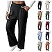 Kubbon Wide Leg Dress Pants for Women High Waisted Button Business Casual Pants Office Work Palazzo Pant Fashion Trousers Brown