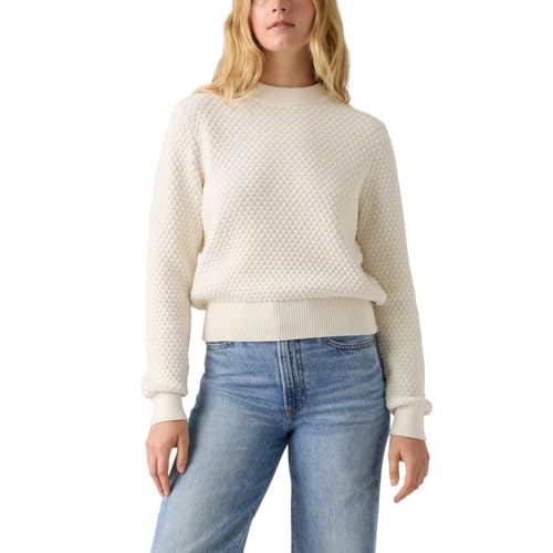 Levi's Women's Snowflake Crew Pullover, (New) Tofu