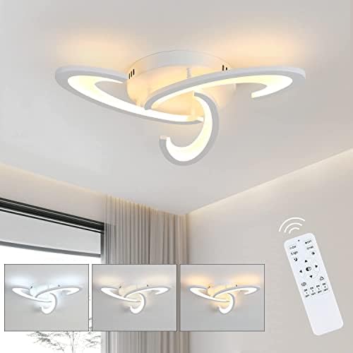 Comely Plafoniera LED A Soffitto 35W Dimmerabile: Design Geometrico Con Telecomando E Luce Notturna - 2