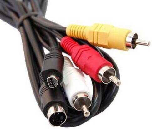 Mizar 5ft VMC-15FS Compatible AV TV-Out Audio Video cable Cord For Sony Camcorder HandyCam : DCR-SX85, DCR-SX85e, DCR-SR220, DCR-SR220e, DCR-SR290, DCR-SR290e