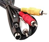 Bargains Depot® 5ft VMC-15FS Compatible AV TV-Out Audio Video cable Cord For Sony Camcorder HandyCam : DCR-SX85, DCR-SX85e, DCR-SR220, DCR-SR220e, DCR-SR290, DCR-SR290e