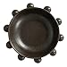 Bloomingville 9.75 Inches Stoneware Bowl with Orbs and Reactive Glaze, Black