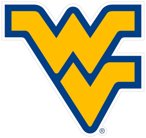 NCAA Siskiyou Sports Fan Shop West Virginia Mountaineers Logo Magnets 8 inch sheet Team Color