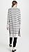 Autumn Cashmere Women's Maritime Stripe Open Cashmere Cardigan, Birch/Black, X-Small