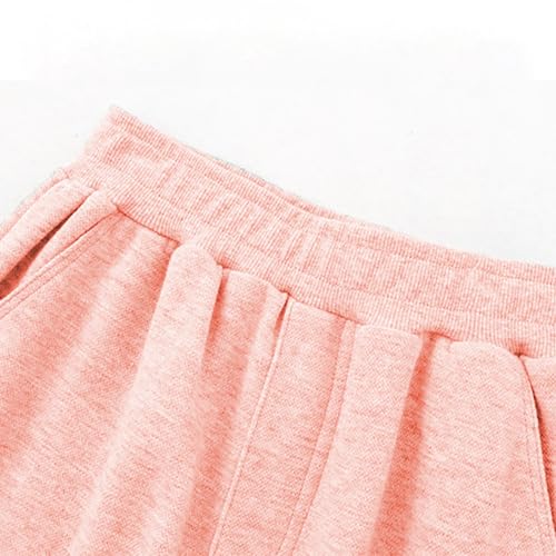 Kids Casual Joggers Boys Girls Cargo Pants Cotton Sweatpants Baggy Elastic Waist Pants Drawstring School Trousers3