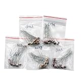 JoyousMall Kit de 50 fotorresistencias LDR (5 valores x 10 piezas) GL5506 GL5516 GL5528 GL5537 GL5539 surtido de resistencias dependientes de luz para proyectos electrónicos de bricolaje