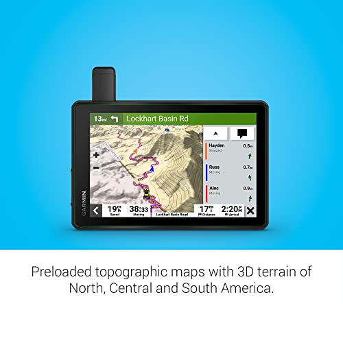 Garmin Tread Sxs, Gps Navigator, Ulltrabright Display, Preloaded Topography,Group Ride Radio, Inreach Technology #TOP4