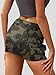 ELLEVEN Mini Cargo Skirts for Women High Stretchy, Low Waist Y2k Skirt Button Cute Denim Bodycon Jean Skirt with Pocket Camo Medium